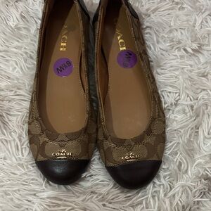 Coach Signature Brown and Black Loafers
